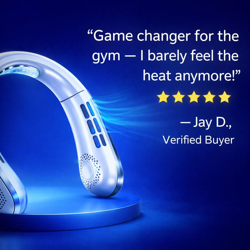 BreezeLoop Pro™ – Stay Cool, Hands-Free