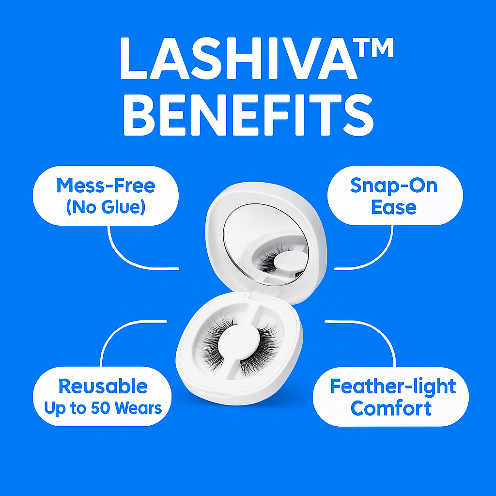 Lashiva™ Magnetic Lashes — Effortless Glam, No Glue Required