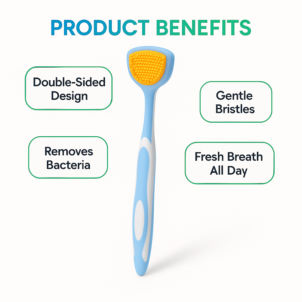 Scrubbie™ - Powerful Tongue Cleaner Brush for Fresh Breath