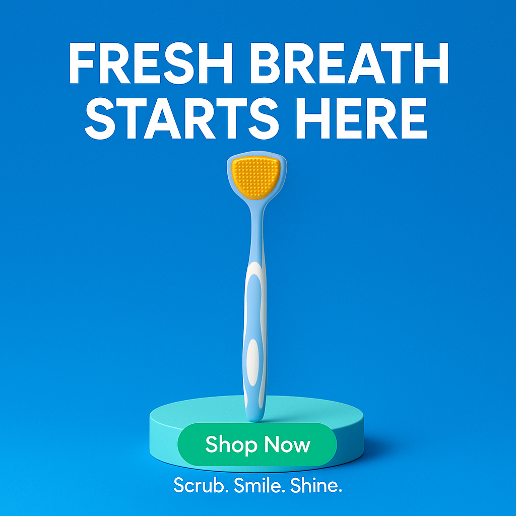 Scrubbie™ - Powerful Tongue Cleaner Brush for Fresh Breath