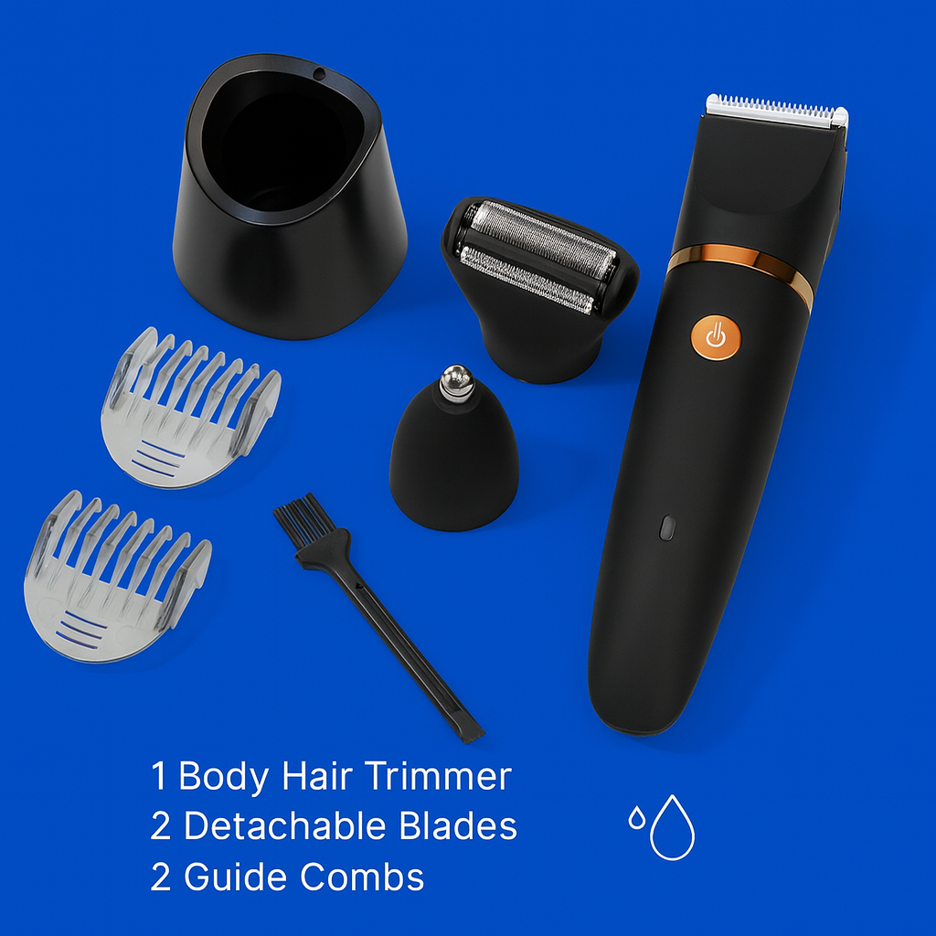AquaTrim Pro™ — One Device. Complete Grooming. Anywhere.
