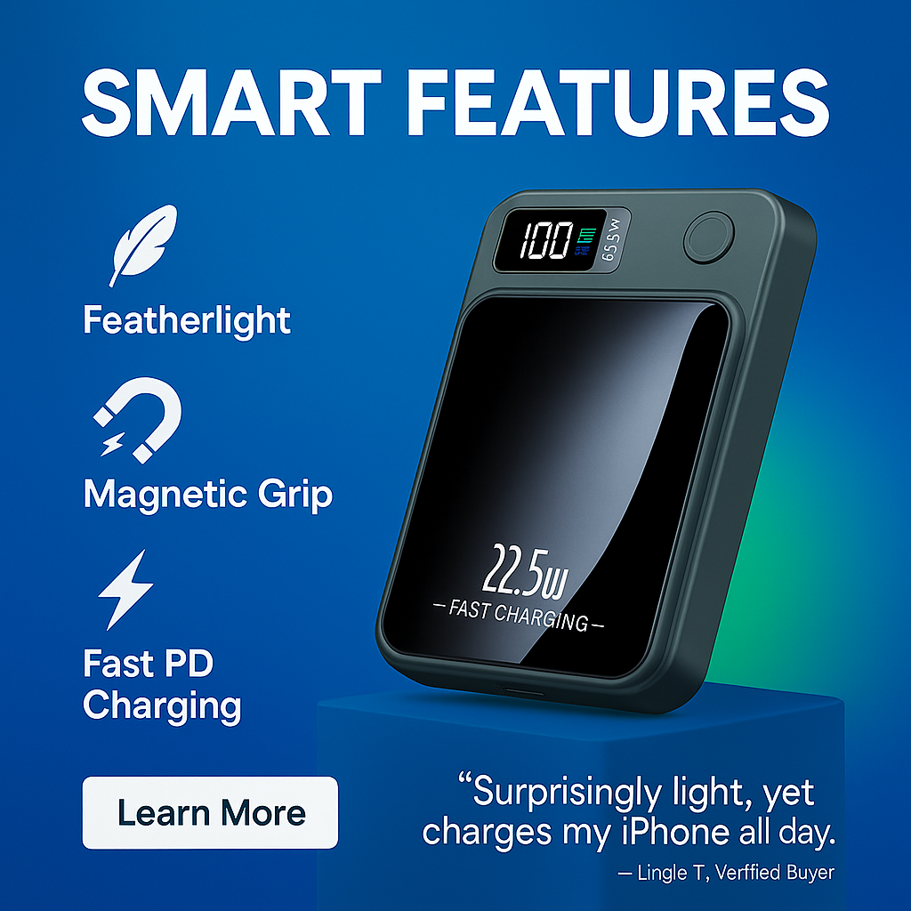 SlimVolt™ — Power That Clicks. Stay Charged, Go Anywhere.