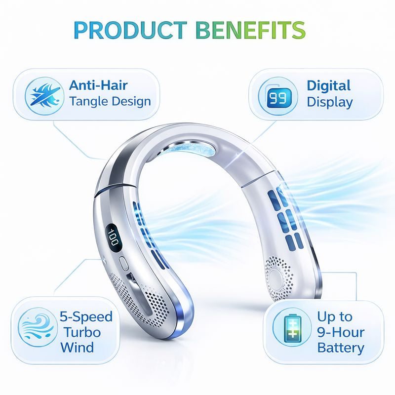 BreezeLoop Pro™ – Stay Cool, Hands-Free