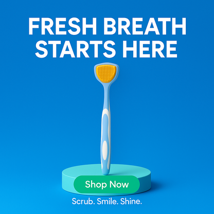 Scrubbie™ - Powerful Tongue Cleaner Brush for Fresh Breath